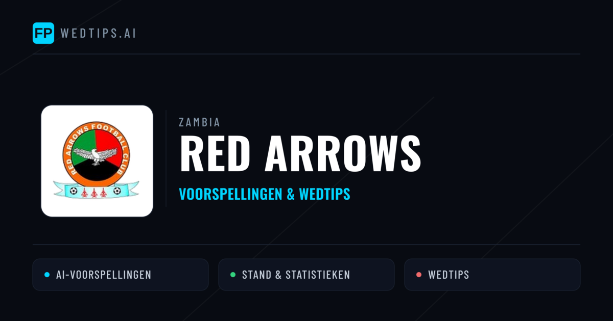 Red Arrows voorspellingen & statistieken