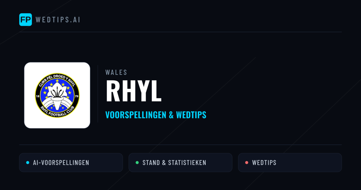 Rhyl voorspellingen & statistieken