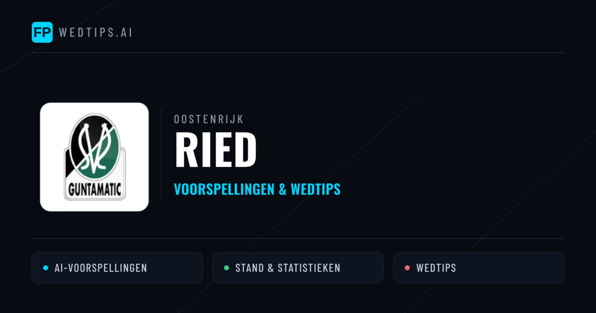 Ried voorspellingen & statistieken
