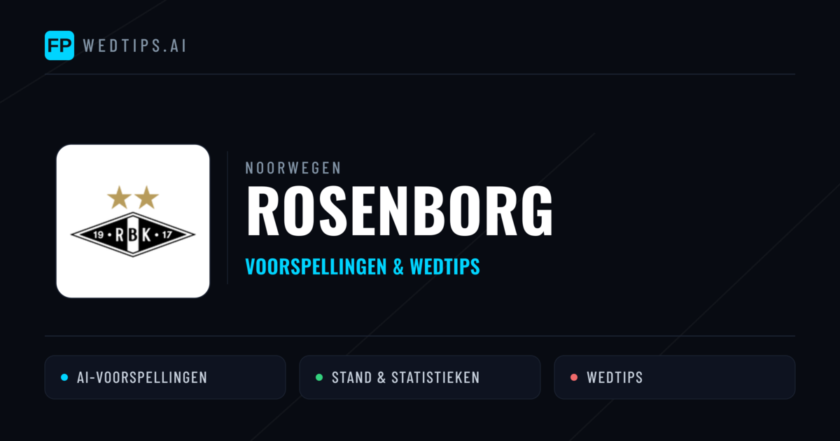 Rosenborg voorspellingen & statistieken