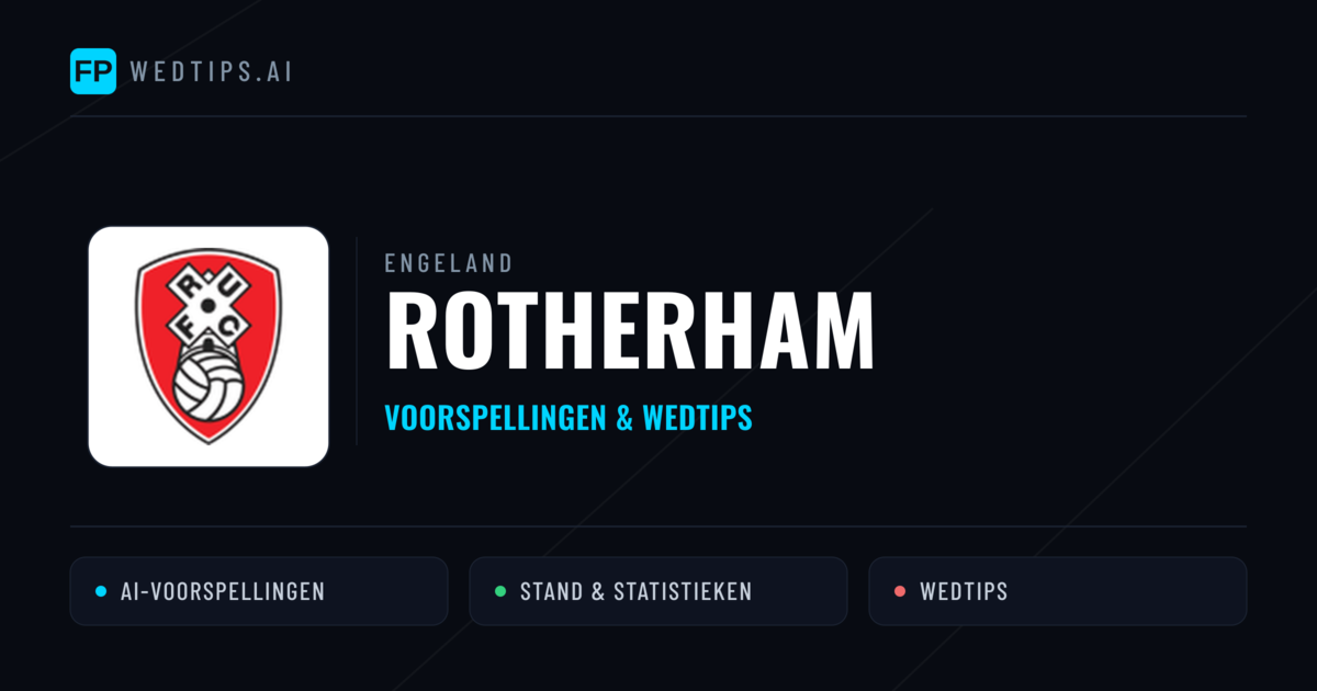Rotherham voorspellingen & statistieken