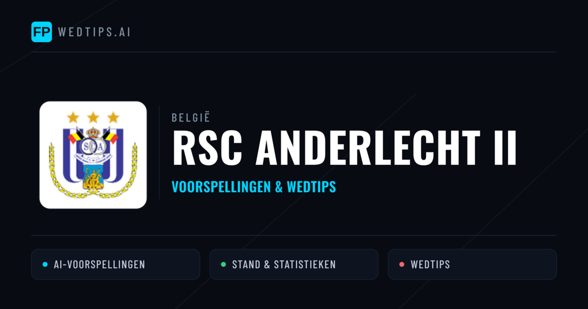 RSC Anderlecht II voorspellingen & statistieken