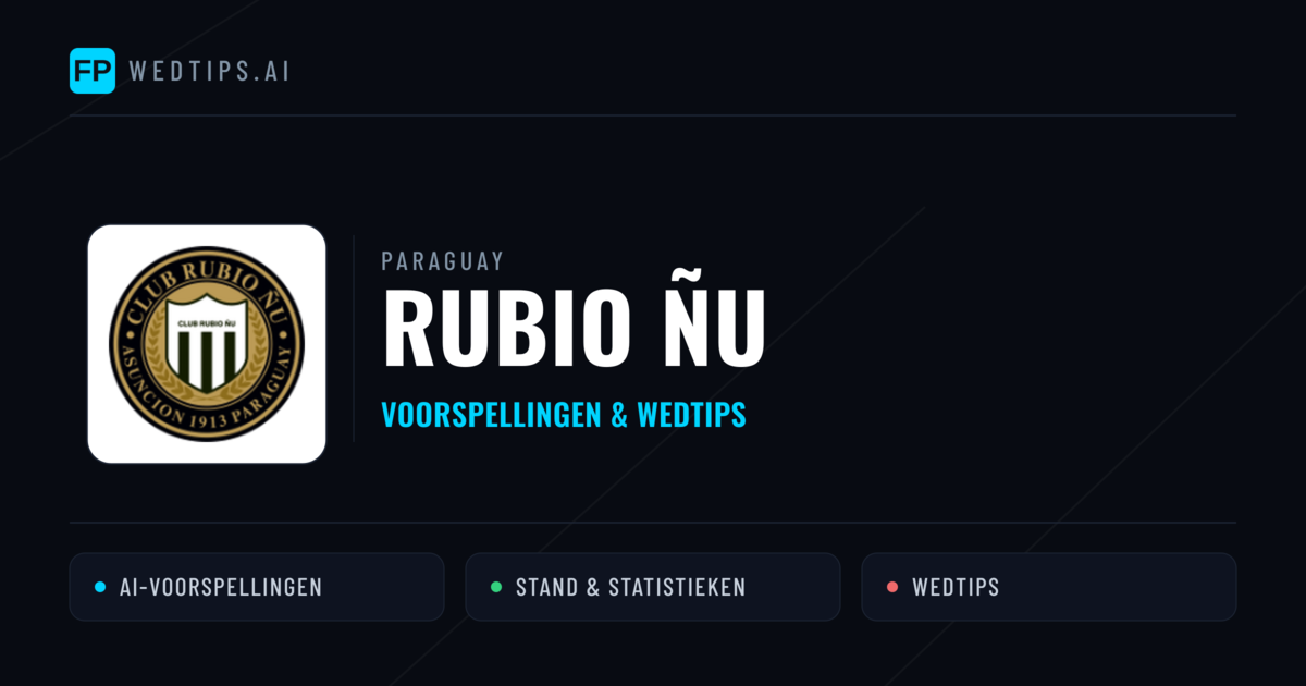 Rubio Ñu voorspellingen & statistieken
