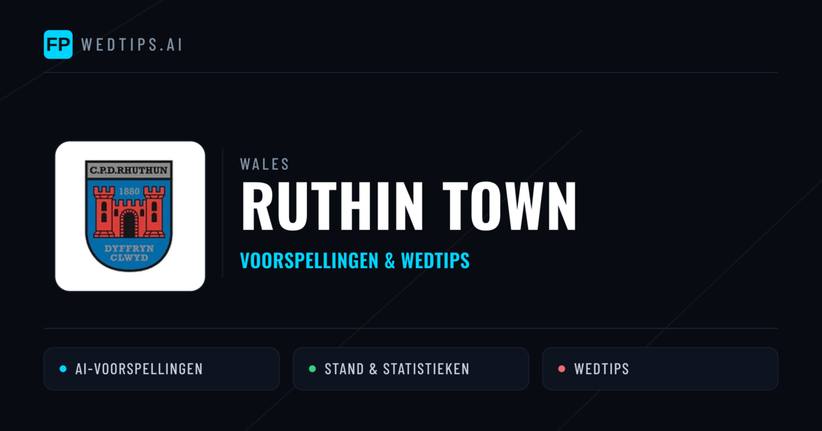 Ruthin Town voorspellingen & statistieken