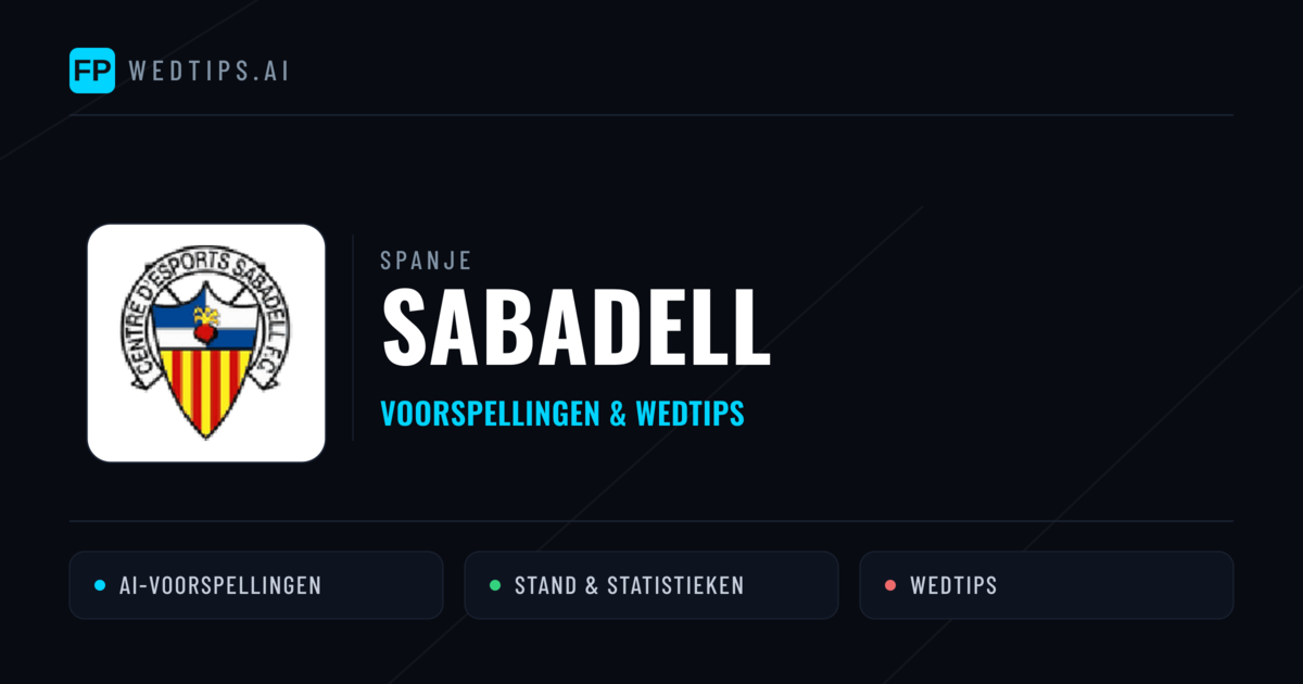 Sabadell voorspellingen & statistieken