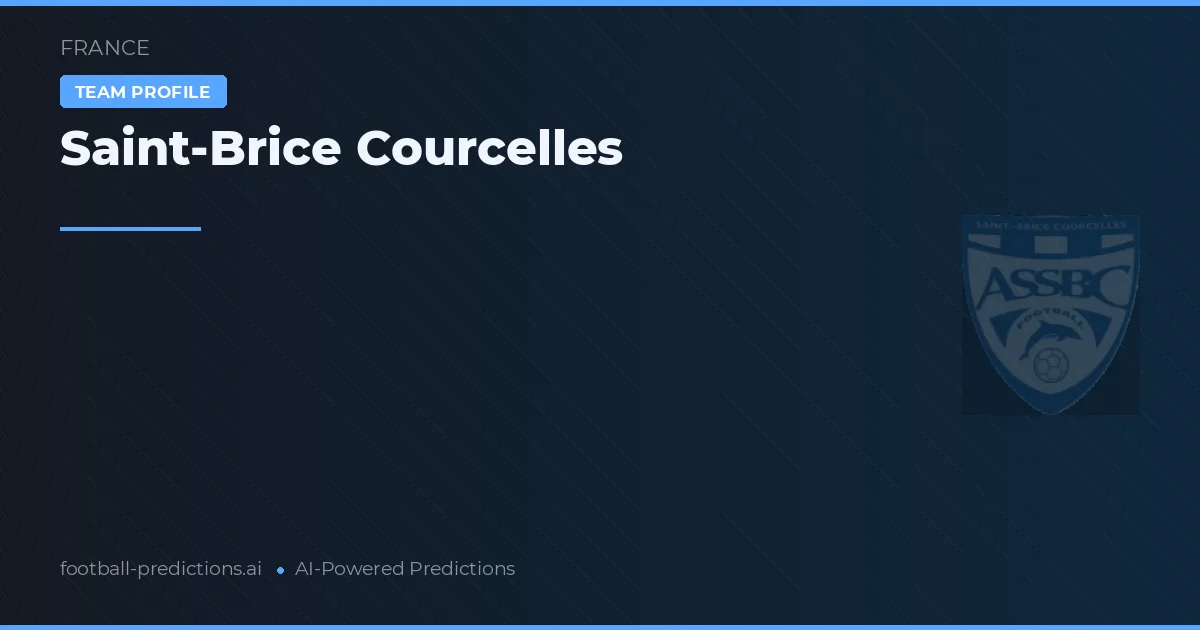 Saint-Brice Courcelles voorspellingen & statistieken