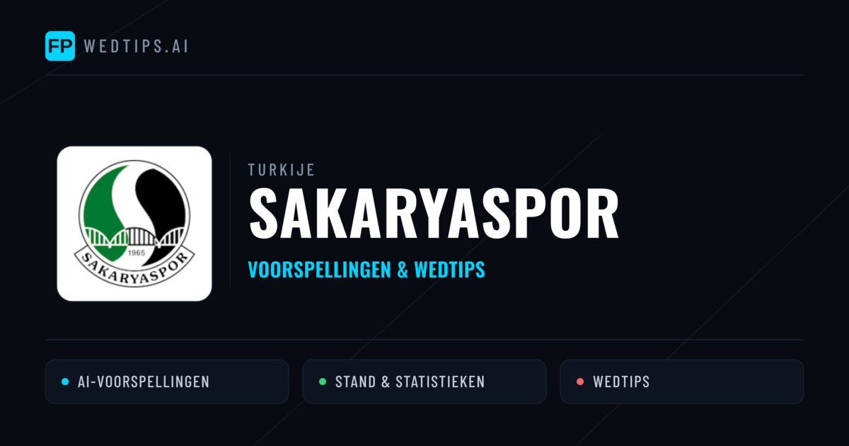 Sakaryaspor voorspellingen & statistieken