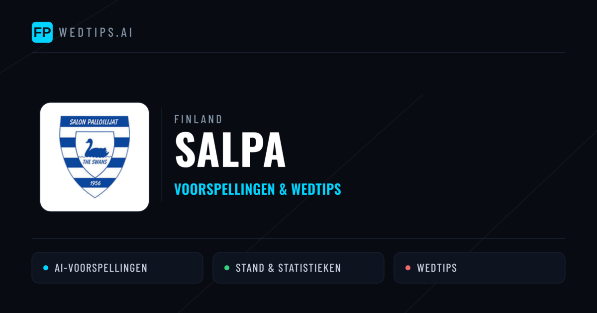 SalPa voorspellingen & statistieken