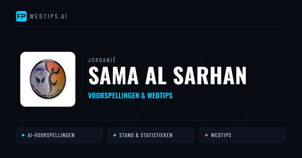 Sama Al Sarhan voorspellingen & statistieken