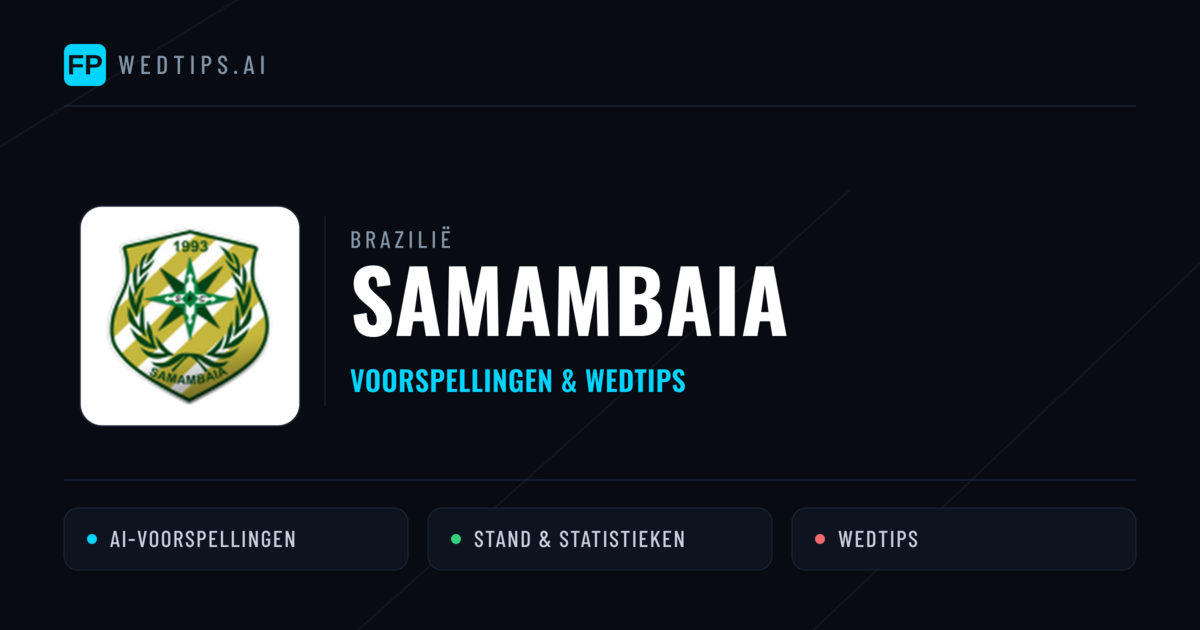 Samambaia voorspellingen & statistieken