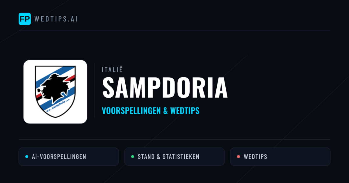 Sampdoria voorspellingen & statistieken