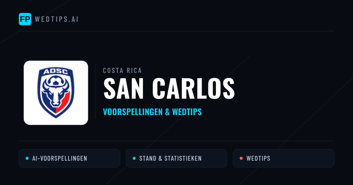 San Carlos voorspellingen & statistieken