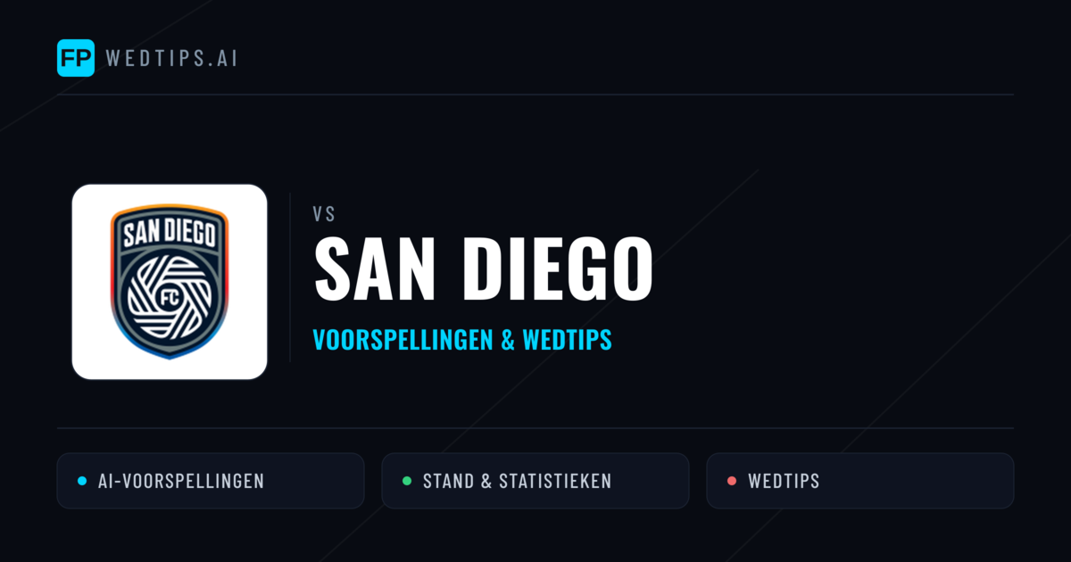 San Diego voorspellingen & statistieken