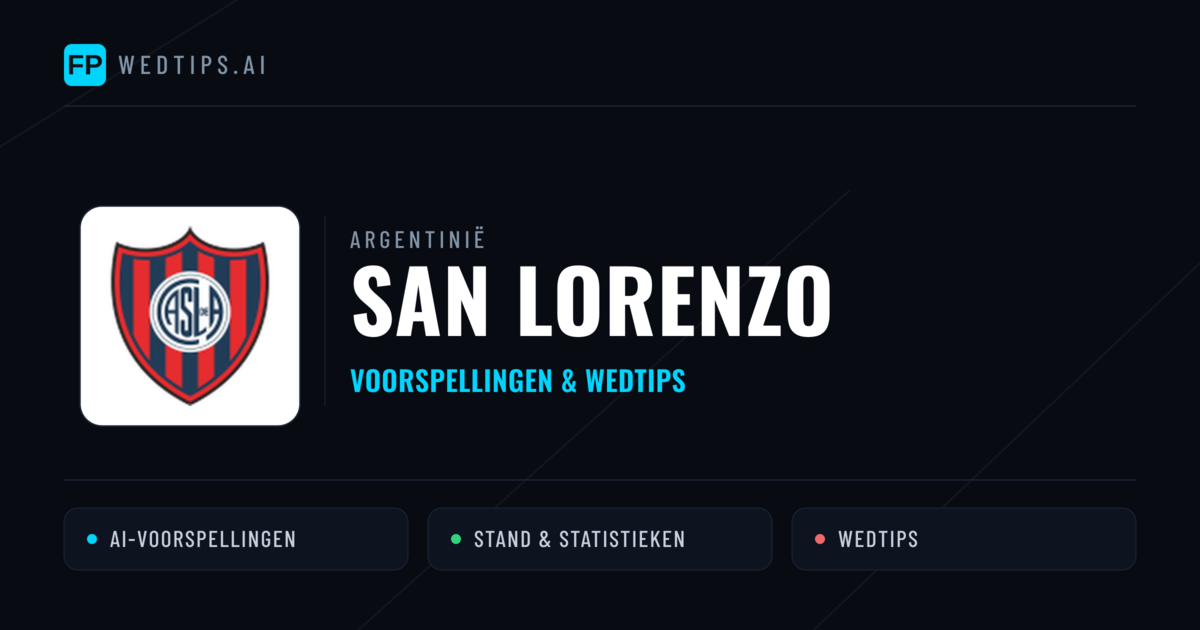 San Lorenzo voorspellingen & statistieken