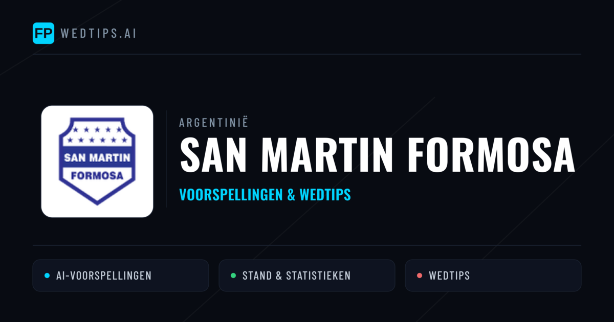 San Martin Formosa voorspellingen & statistieken