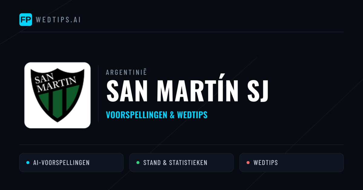 San Martín SJ voorspellingen & statistieken