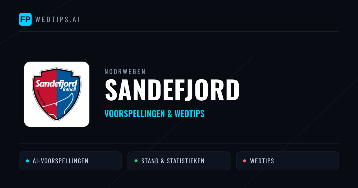 Sandefjord voorspellingen & statistieken