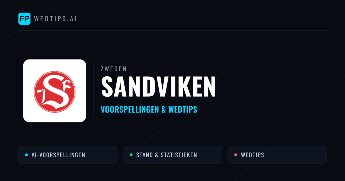 Sandviken voorspellingen & statistieken