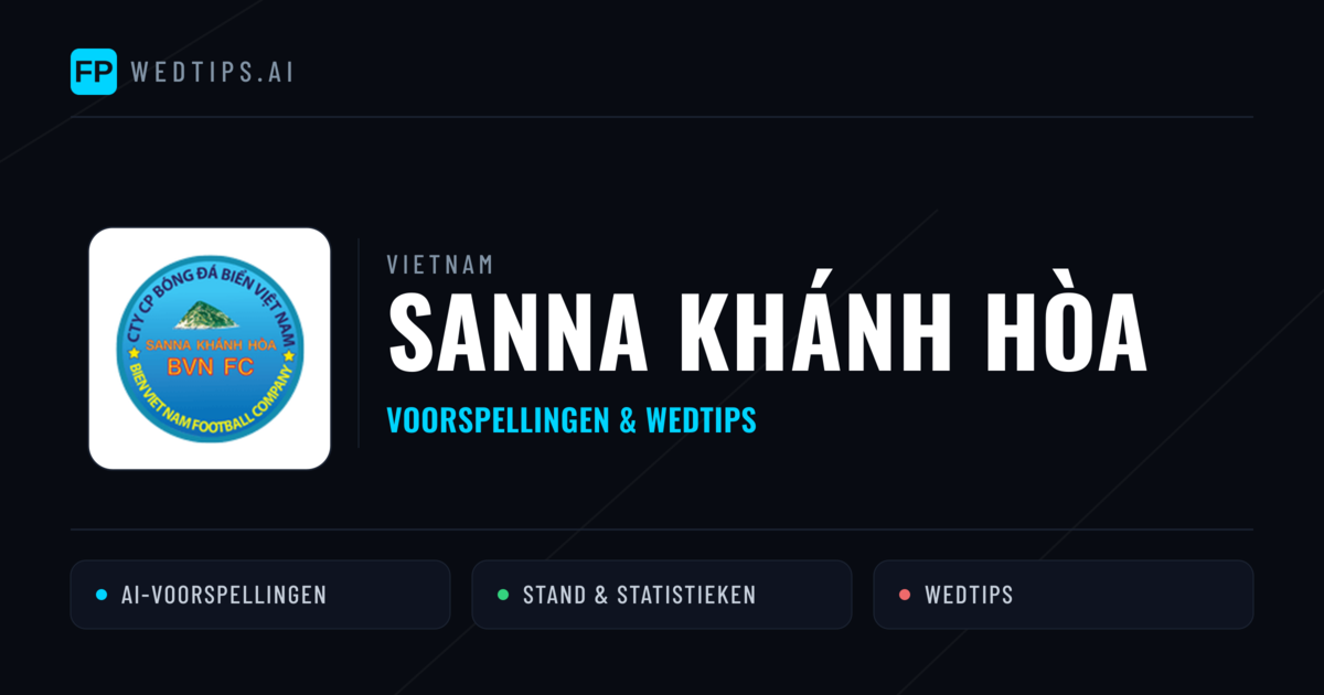 Sanna Khánh Hòa voorspellingen & statistieken