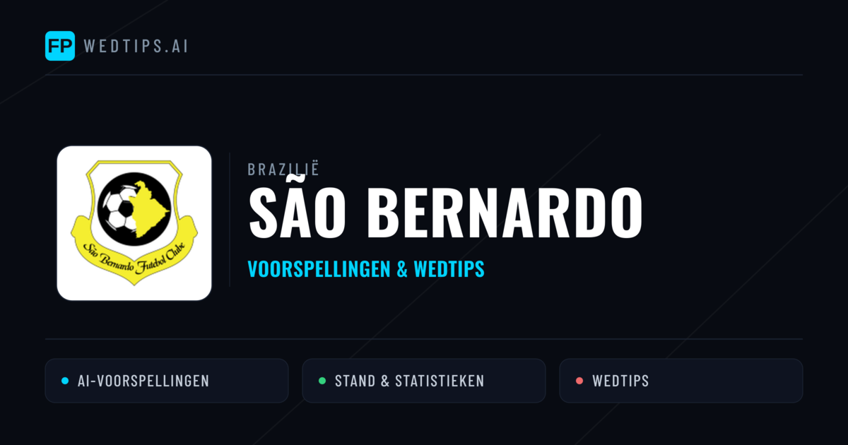 São Bernardo voorspellingen & statistieken