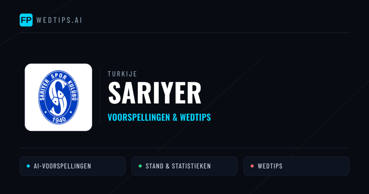 Sarıyer voorspellingen & statistieken