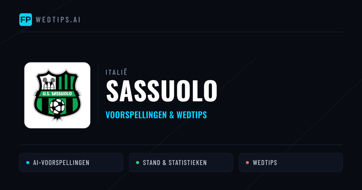 Sassuolo voorspellingen & statistieken