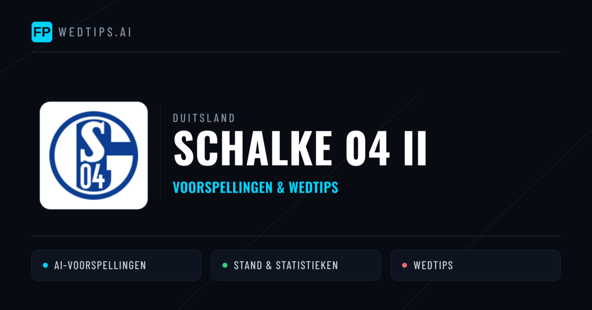 Schalke 04 II voorspellingen & statistieken