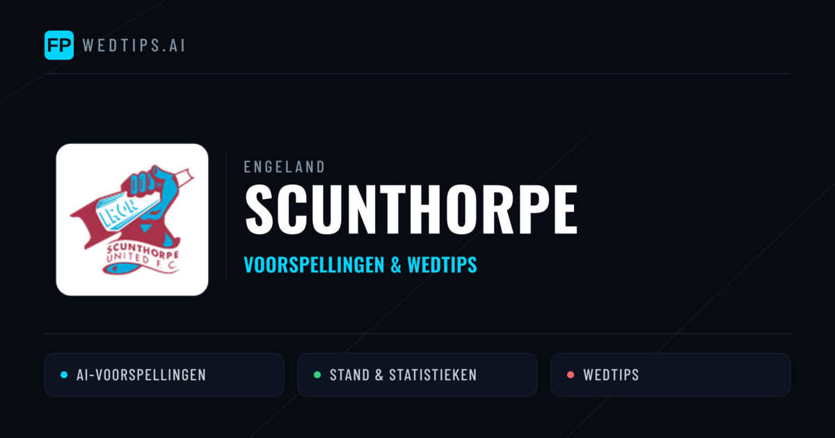 Scunthorpe voorspellingen & statistieken