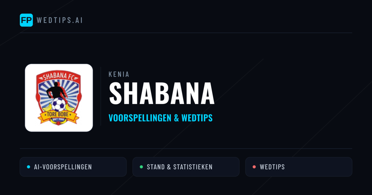 Shabana voorspellingen & statistieken