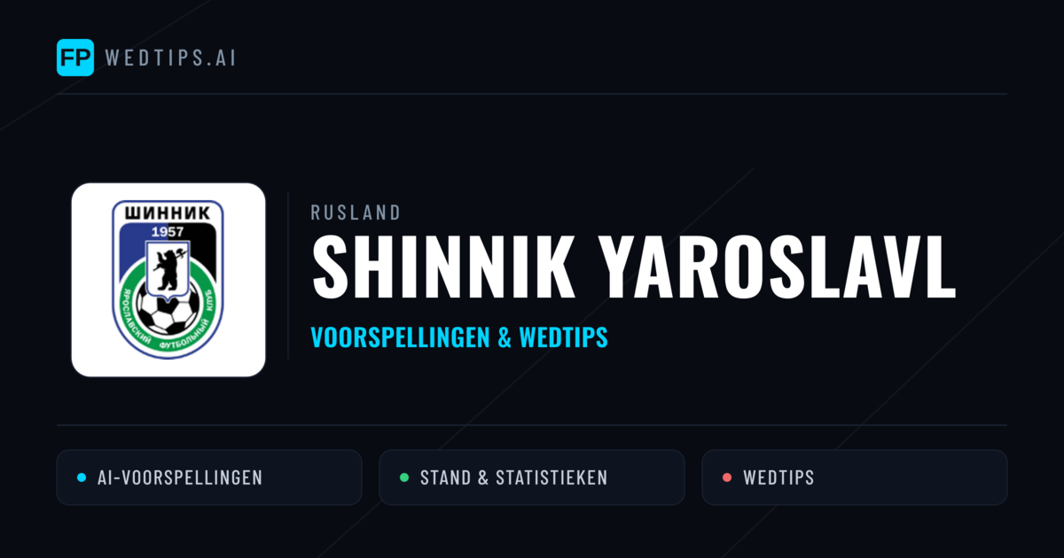 Shinnik Yaroslavl voorspellingen & statistieken