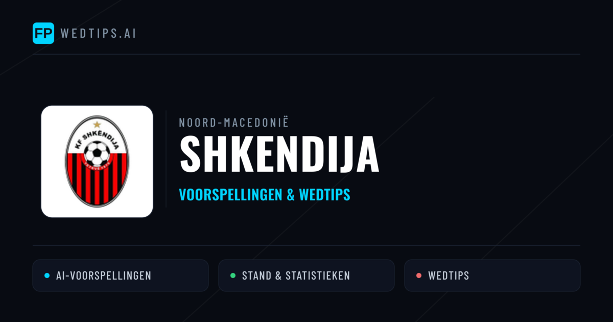 Shkendija voorspellingen & statistieken