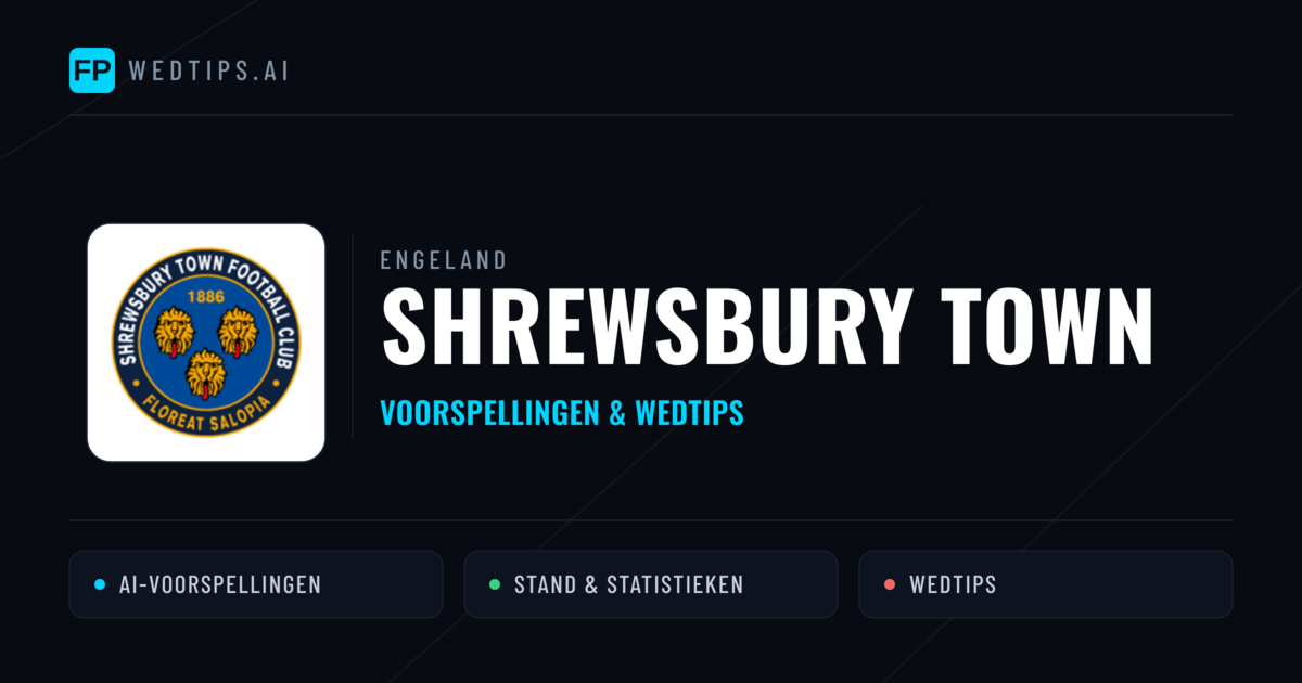 Shrewsbury Town voorspellingen & statistieken
