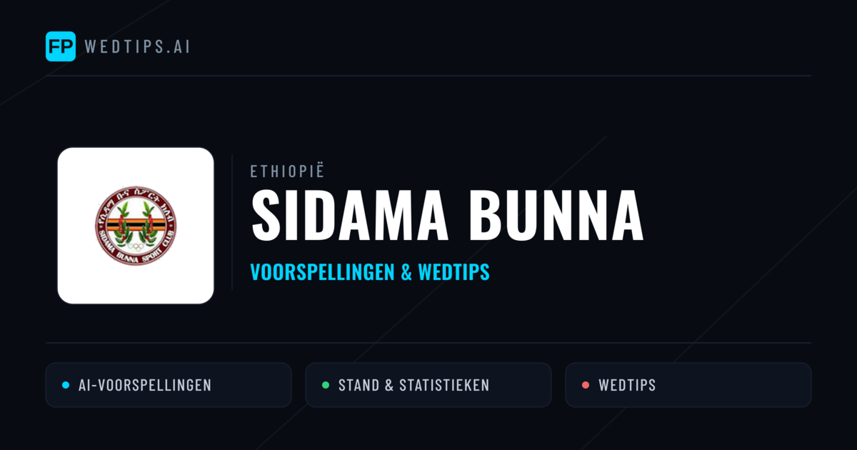 Sidama Bunna voorspellingen & statistieken