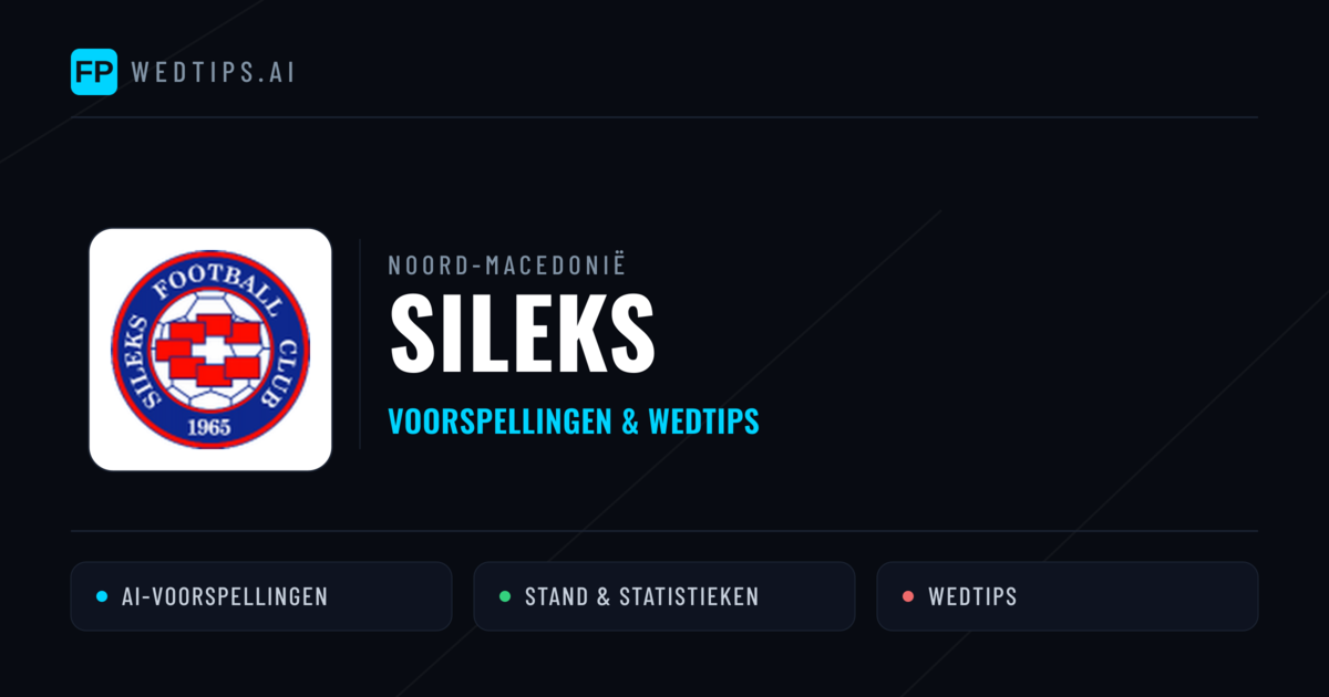 Sileks voorspellingen & statistieken