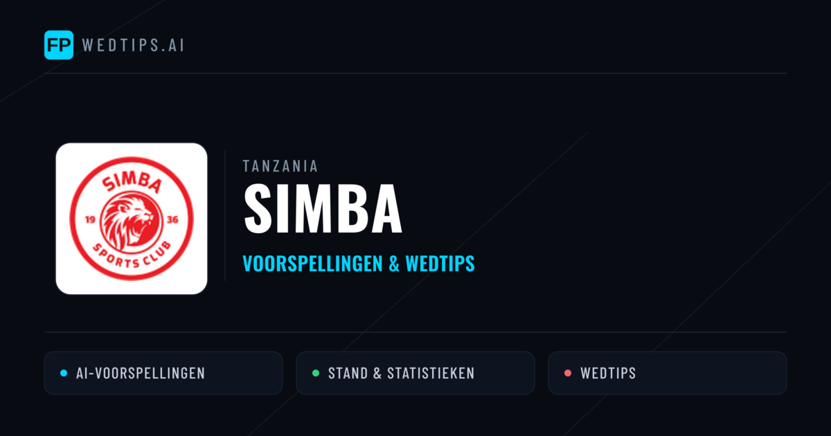 Simba voorspellingen & statistieken