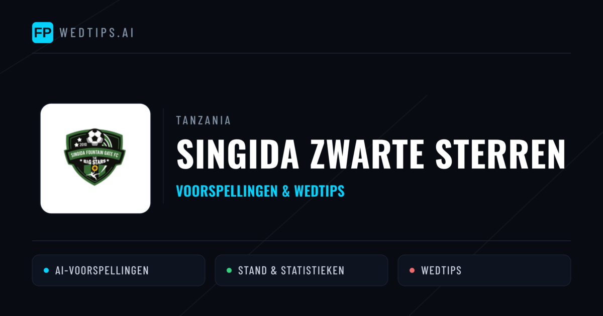 Singida Zwarte Sterren voorspellingen & statistieken