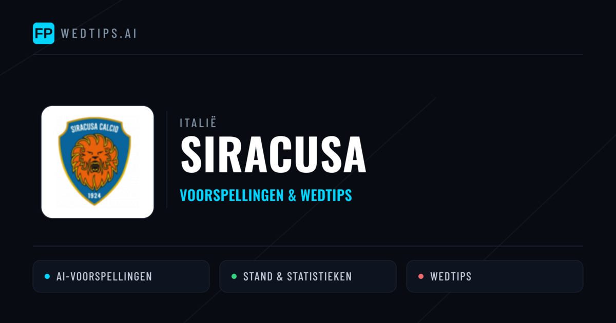 Siracusa voorspellingen & statistieken