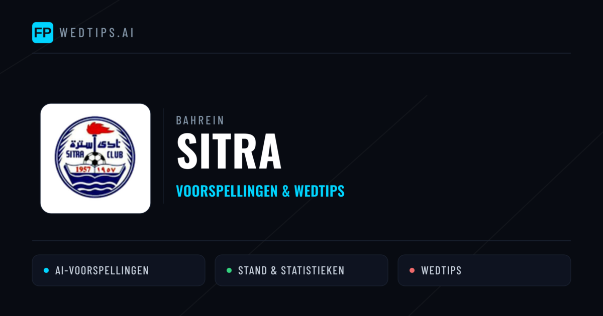 Sitra voorspellingen & statistieken
