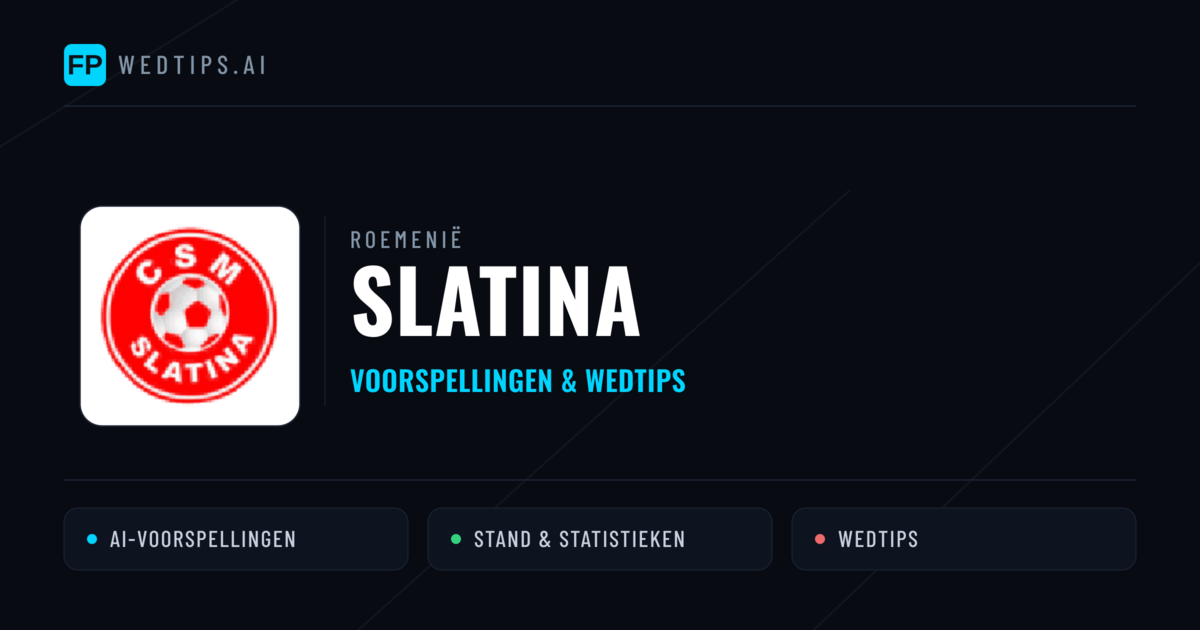 Slatina voorspellingen & statistieken