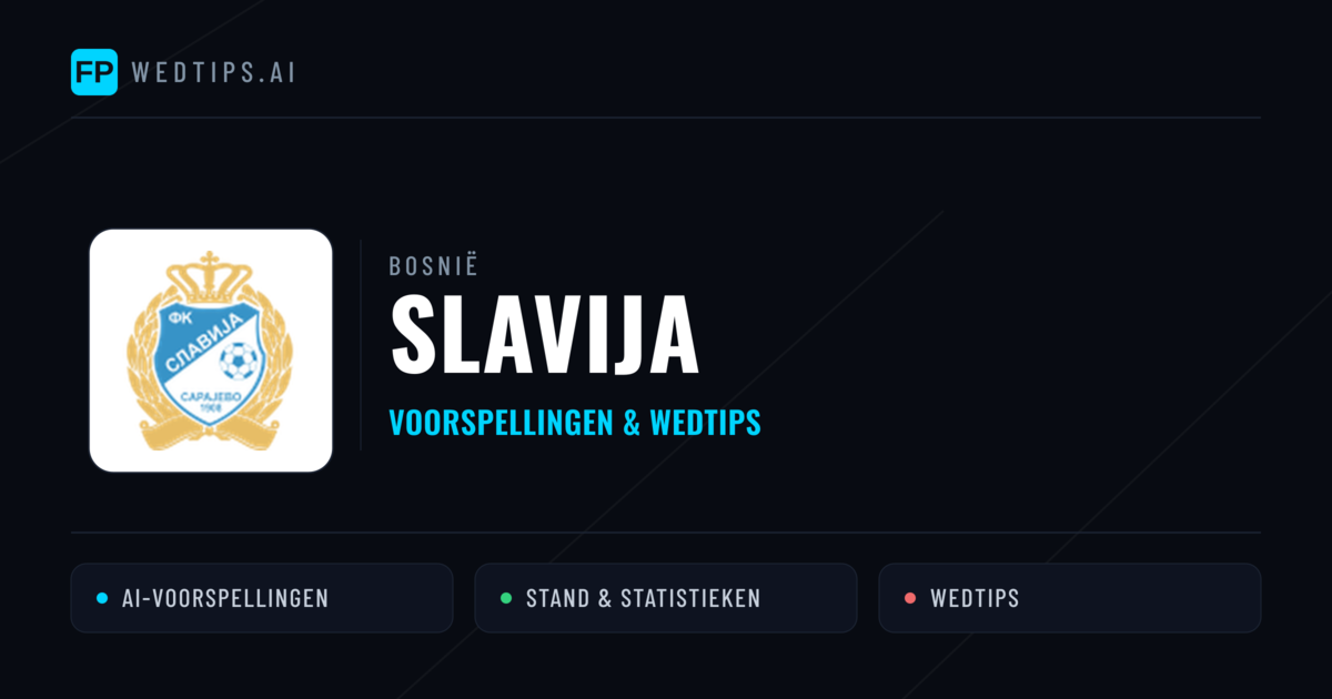 Slavija voorspellingen & statistieken