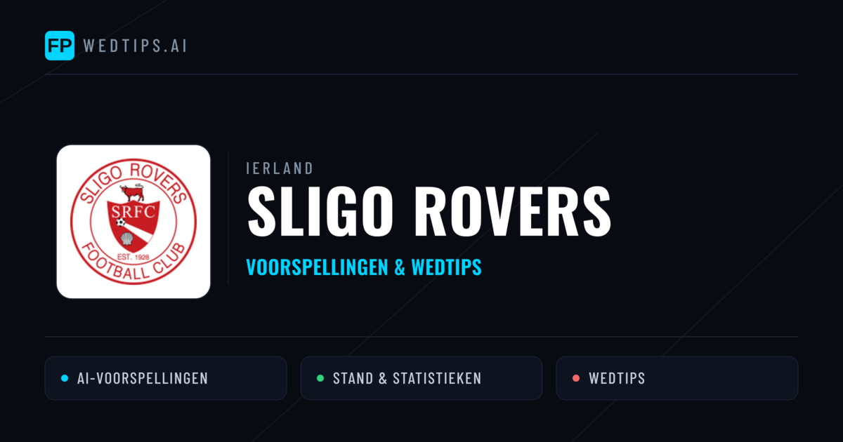 Sligo Rovers voorspellingen & statistieken
