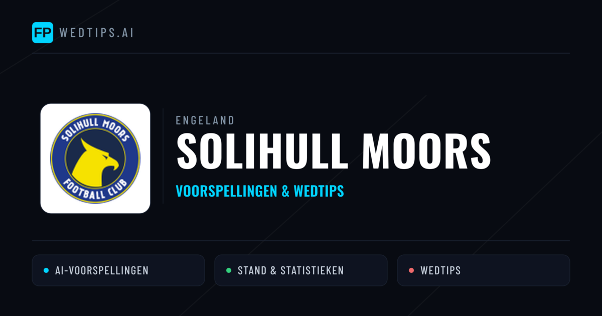 Solihull Moors voorspellingen & statistieken