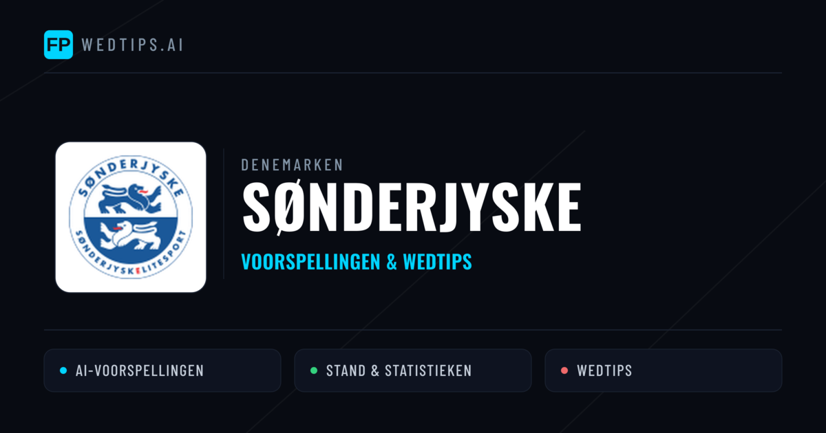 Sønderjyske voorspellingen & statistieken
