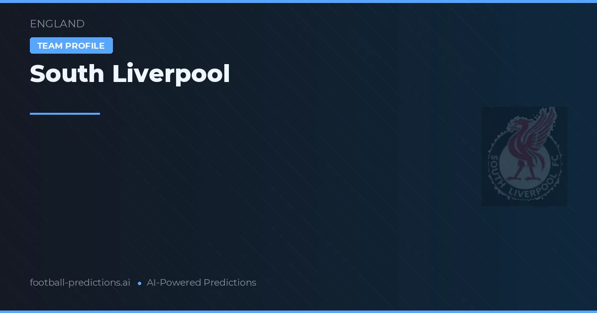 South Liverpool voorspellingen & statistieken