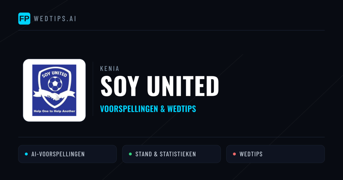 Soy United voorspellingen & statistieken
