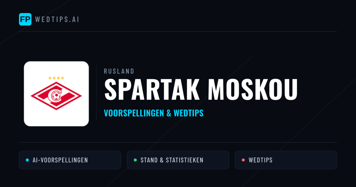 Spartak Moskou voorspellingen & statistieken