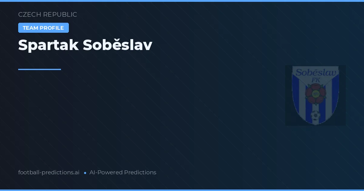 Spartak Soběslav voorspellingen & statistieken