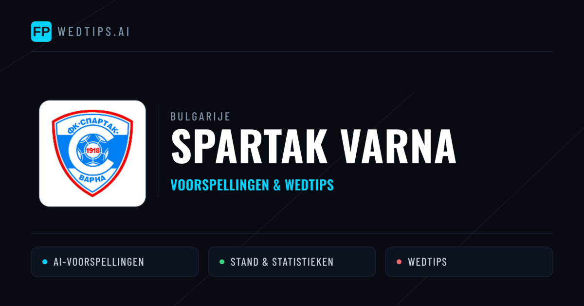 Spartak Varna voorspellingen & statistieken