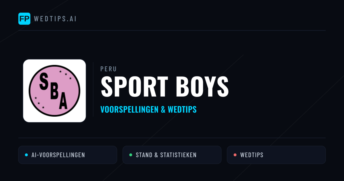 Sport Boys voorspellingen & statistieken