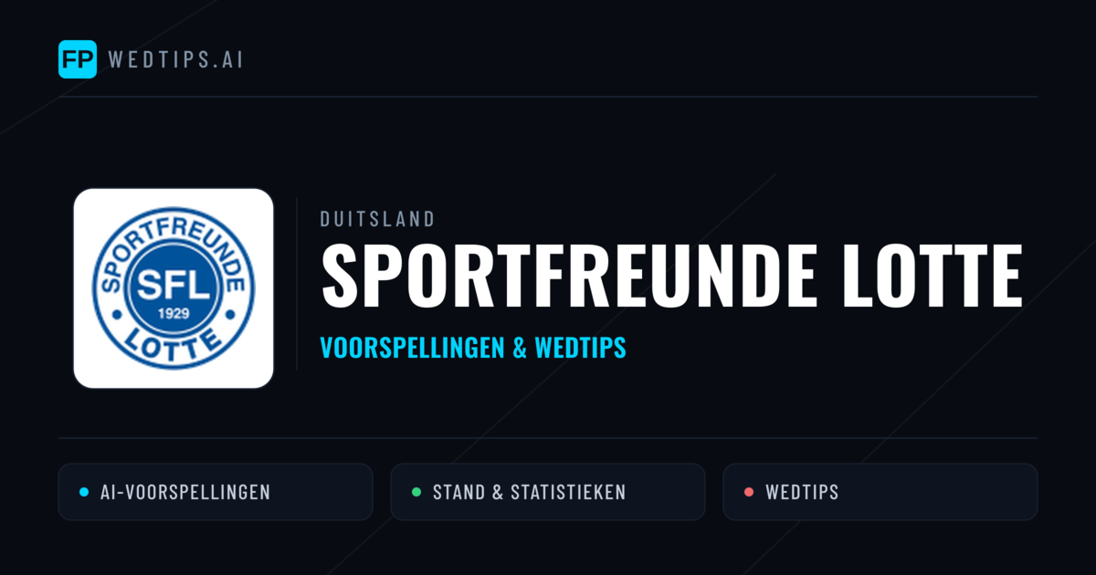 Sportfreunde Lotte voorspellingen & statistieken